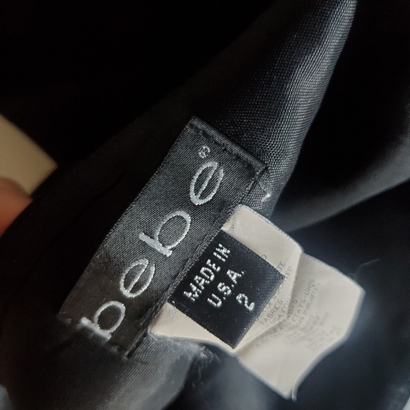 Bebe / Black Mini Skirt / Size 2 - Picture 5 of 5